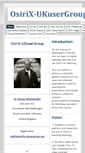 Mobile Screenshot of osirix-ukusergroup.org